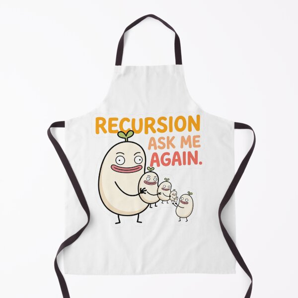 Item preview, Recursion Ask Me Again Funny Programmer Meme designed and sold by CreativeArtisanPrints Shop.