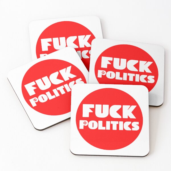 Item preview, Fuck Politics - Red & White designed and sold by Jani-art-world.