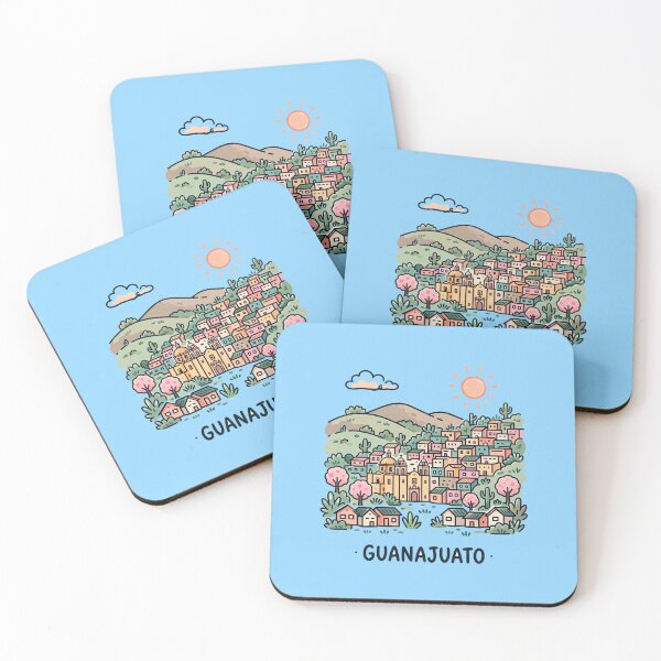Item preview, GUANAJUATO · Colorful Hillside City with Colonial Church -  designed and sold by PaintMeWorld.