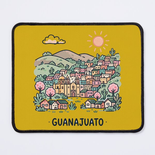 Item preview, GUANAJUATO · Colorful Hillside City with Colonial Church - designed and sold by PaintMeWorld.