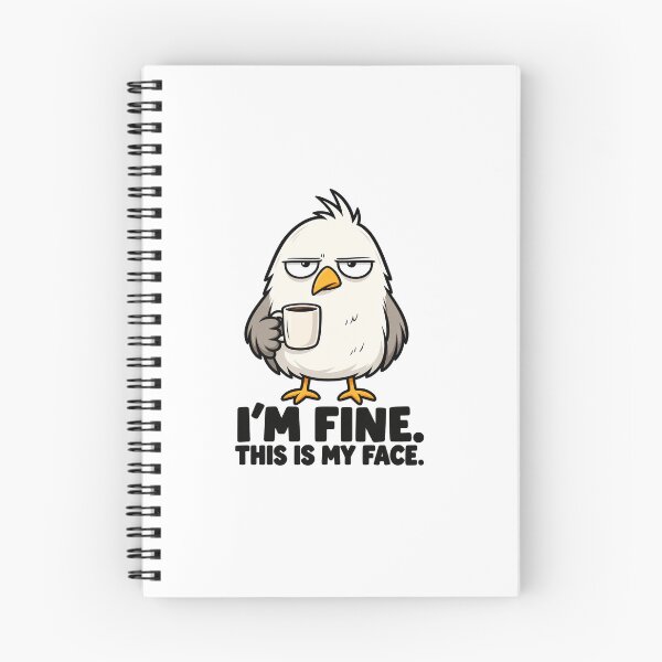 Item preview, Funny Grumpy Bird With Coffee designed and sold by maybe man couple cooper.