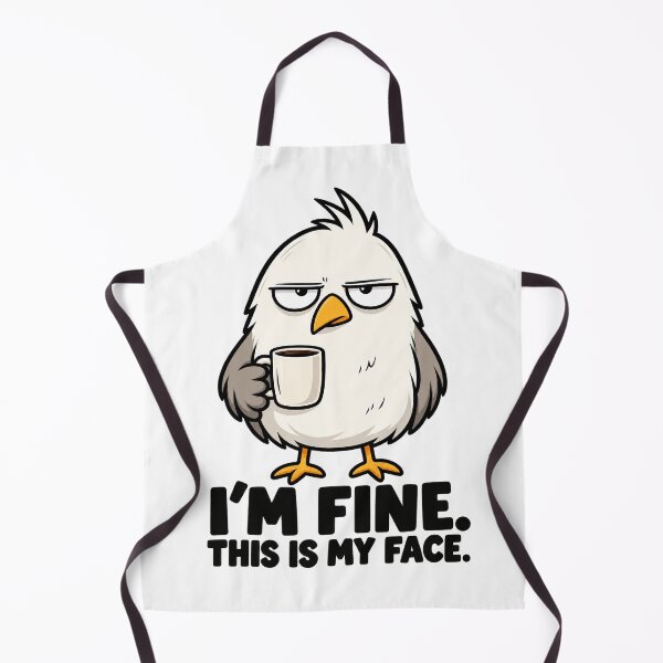 Item preview, Funny Grumpy Bird With Coffee designed and sold by maybe man couple cooper.