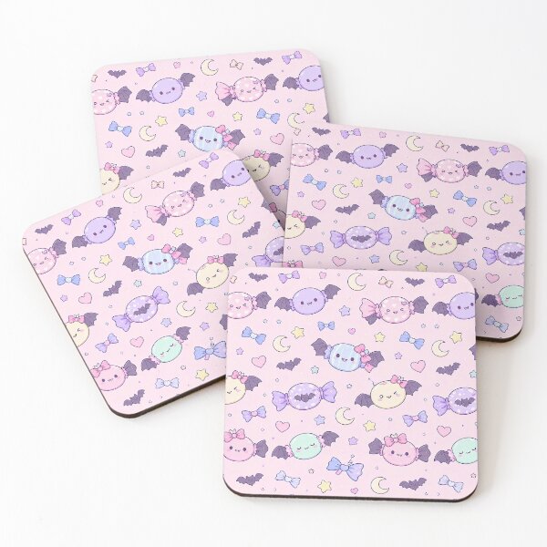 Item preview, Kawaii Bat Candy Pattern designed and sold by Soft Berry Studio.