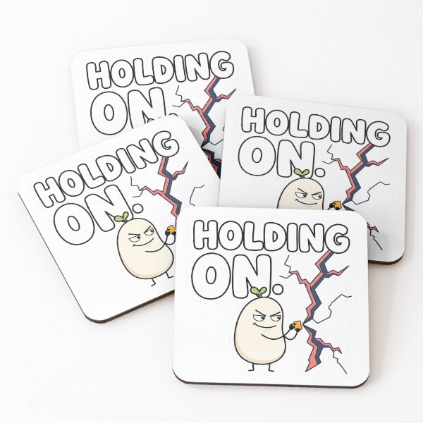 Item preview, Holding On Funny Programmer Patch Meme designed and sold by CreativeArtisanPrints Shop.