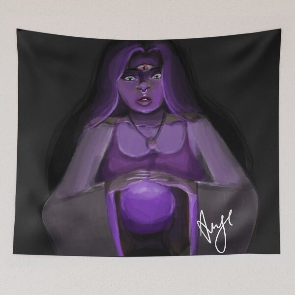 Item preview, Médium y su bola de cristal designed and sold by AngeArtiste.