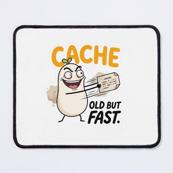 Item preview, Cache Old But Fast Funny Programmer Meme designed and sold by CreativeArtisanPrints Shop.