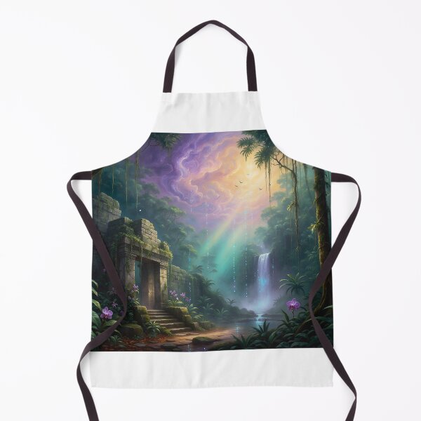 Item preview, Sacred Ruins — Luminous Waterfall Under an Enchanted Sky designed and sold by Hawaii26.
