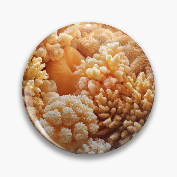 Item preview, Organic Worlds: Golden Reef — Coral Macro Landscape designed and sold by Atlas-of-Worlds.