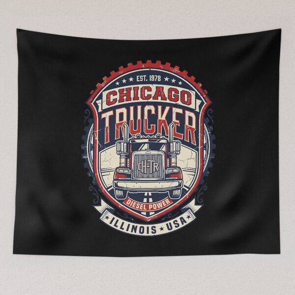 Item preview, Chicago Truckers Vintage Semi Truck Illinois designed and sold by al21ex.