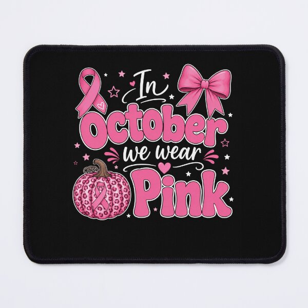 Item preview, pink ribbon october breast cancer awareness heart bow designed and sold by ROUX-ART.