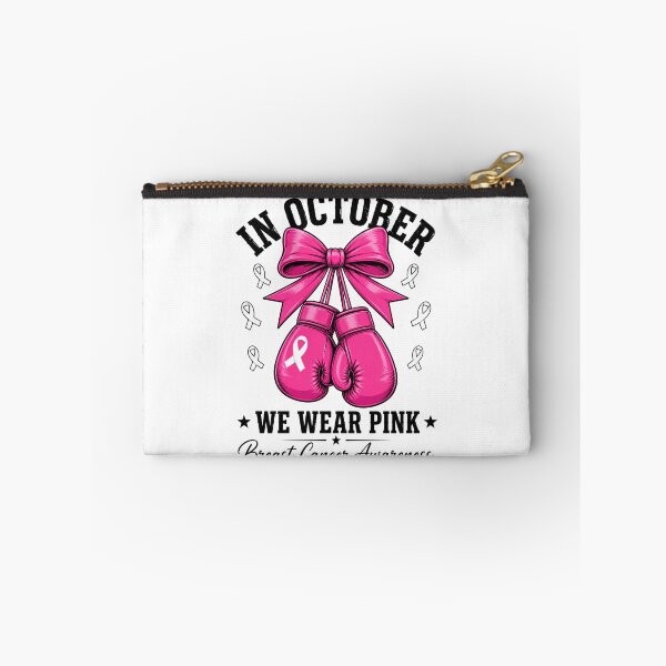 Item preview, Breast Cancer Awareness Pink Boxing Gloves Ribbon Art designed and sold by ROUX-ART.