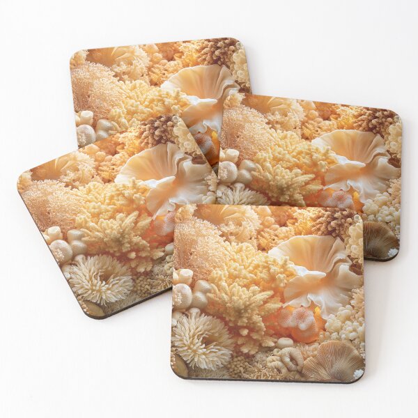 Item preview, Organic Worlds: Amber Garden — Coral Macro Landscape designed and sold by Atlas-of-Worlds.