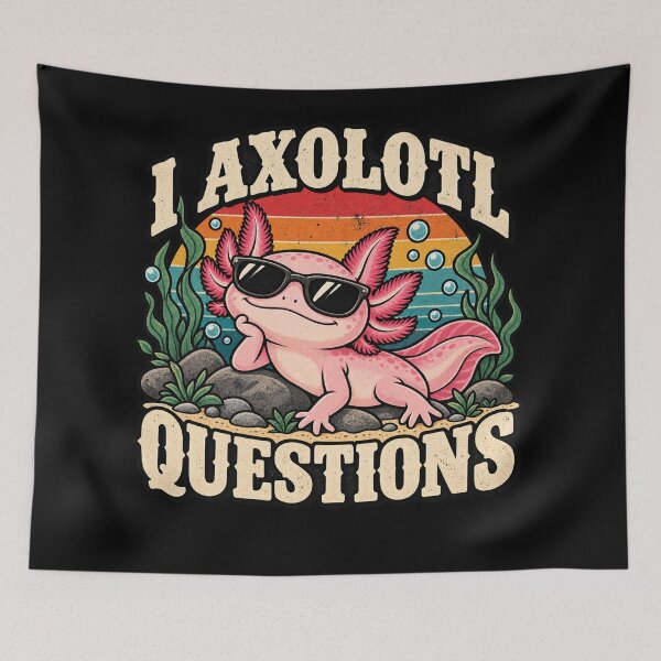 Item preview, I Axolotl Questions – Cute Retro Axolotl designed and sold by will freed18.