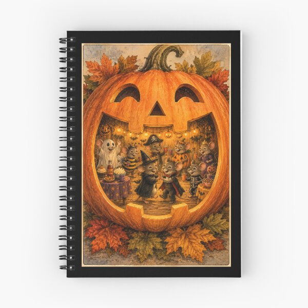 Item preview, Halloween Pumpkin Mouse Party 2A designed and sold by CrumbBumStudio.