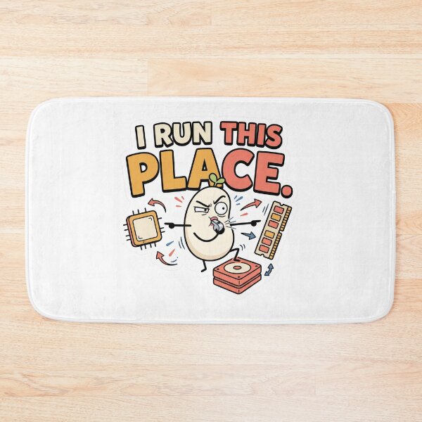 Item preview, I Run This Place Funny Computer Hardware Programmer Meme designed and sold by CreativeArtisanPrints Shop.