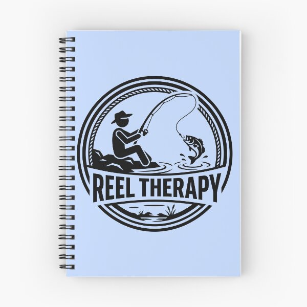 Item preview, Reel Therapy - Fisherman Catching Fish Emblem designed and sold by ThreadRiotTees.