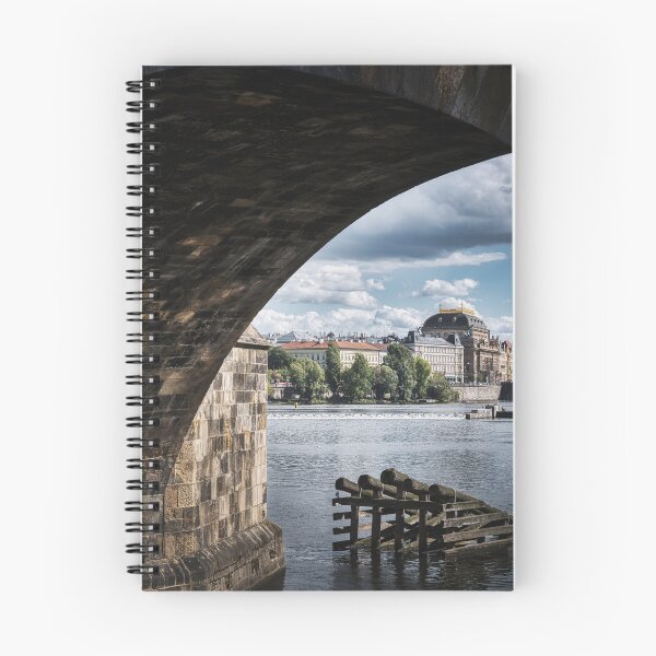 Item preview, National Theatre and Vltava River framed by Charles Bridge in Prague designed and sold by RastislavS.