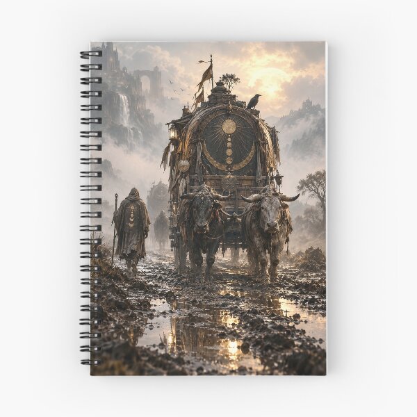 Item preview, The Caravan Between Worlds – Mystical Celestial Journey Art designed and sold by SacredLensV.