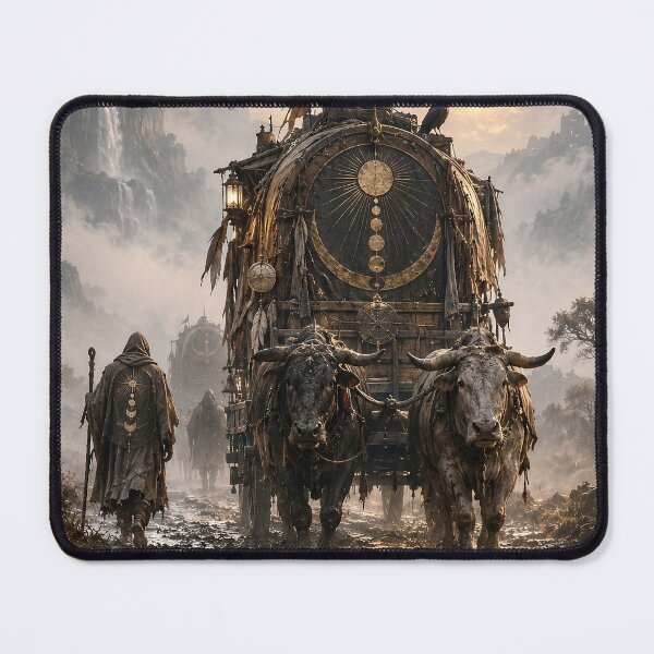 Item preview, The Caravan Between Worlds – Mystical Celestial Journey Art designed and sold by SacredLensV.