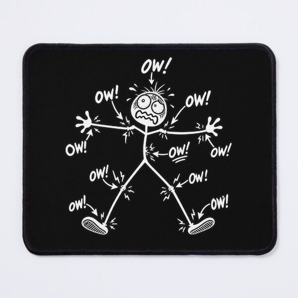 Item preview, Funny Ow Ow Ow Ow Saying Body Pain Character Humor Sarcastic designed and sold by will freed18.
