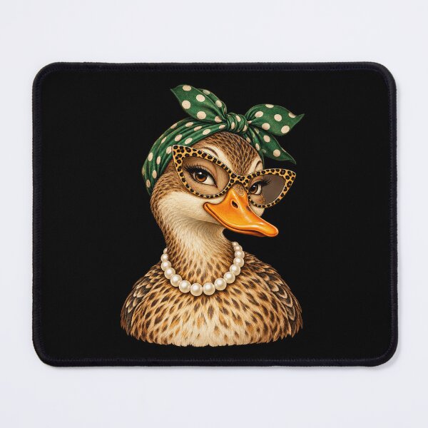 Item preview, Glam Mallard Duck Wearing Polka Dots Bandana, Hunting Season designed and sold by will freed18.