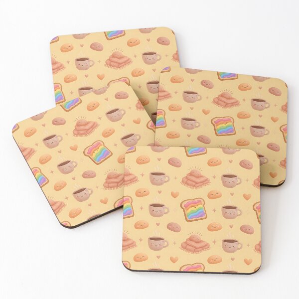 Item preview, Cozy Kawaii Rainbow Toast Coffee Seamless Pattern - Cute Breakfast Pride Print designed and sold by ZhivanCrimson.