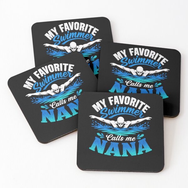 Item preview, swimming My Favorite Swimmer Calls Me Nana Funny Pool Gift designed and sold by ROUX-ART.