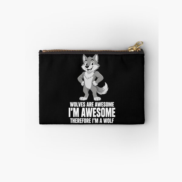 Item preview, wolf funny quote shirt for bold animal lovers designed and sold by ROUX-ART.