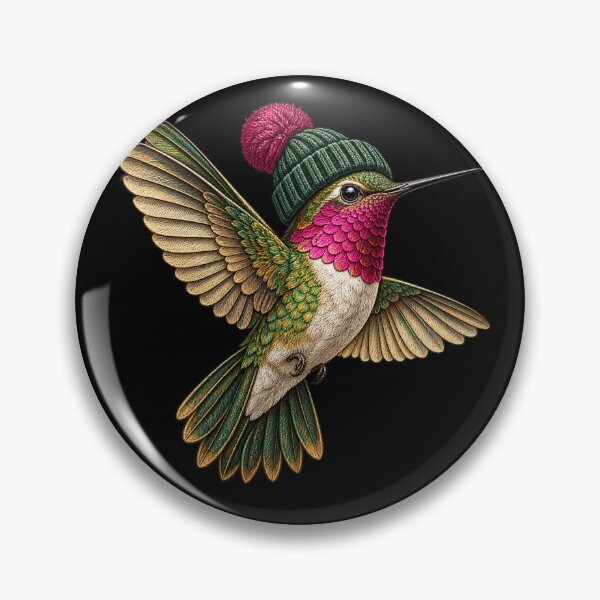 Item preview, 90's Anna's Hummingbird Wearing Beanie Bird Lover Vintage designed and sold by will freed18.