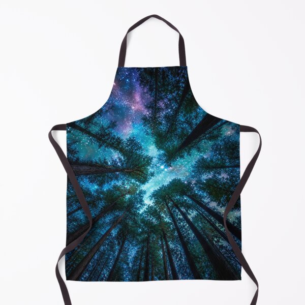 Item preview, Cosmic Forest – Milky Way Through Towering Trees | Mystical Night Sky Artwork designed and sold by IRON SIREN.