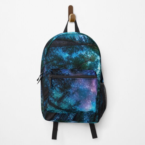 Item preview, Cosmic Forest – Milky Way Through Towering Trees | Mystical Night Sky Artwork designed and sold by IRON SIREN.