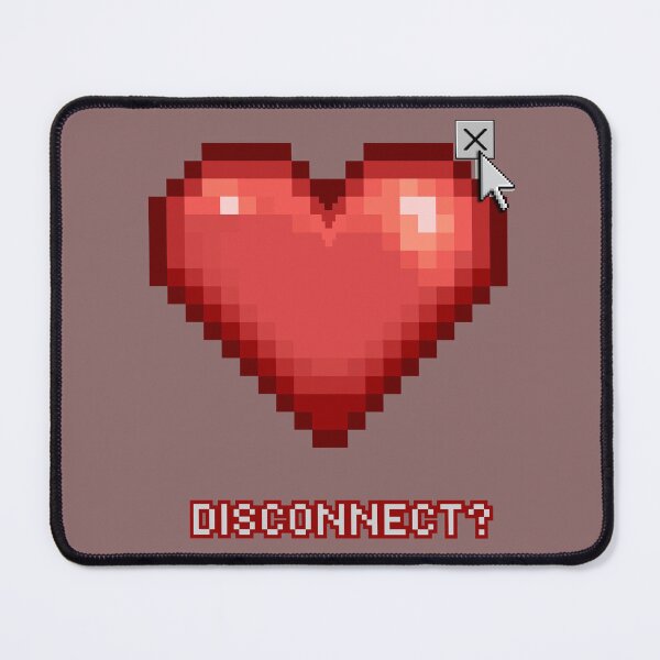 Item preview, Disconnect Retro Pixel Heart - Y2K Gamer Glitch Art designed and sold by NovaCraftyCo.
