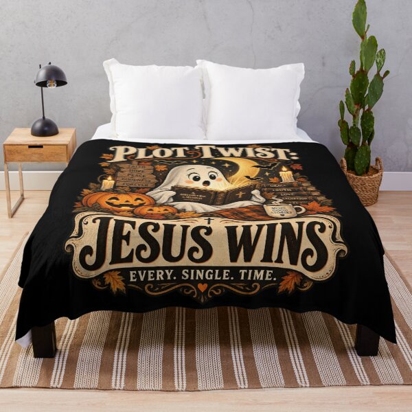 Item preview, Plot Twist Jesus Wins Every Single Time – Christian Halloween designed and sold by will freed18.