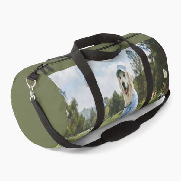 Item preview, Funny Golden Retriever Ready to Putt on Golf Course designed and sold by AfresStudio.