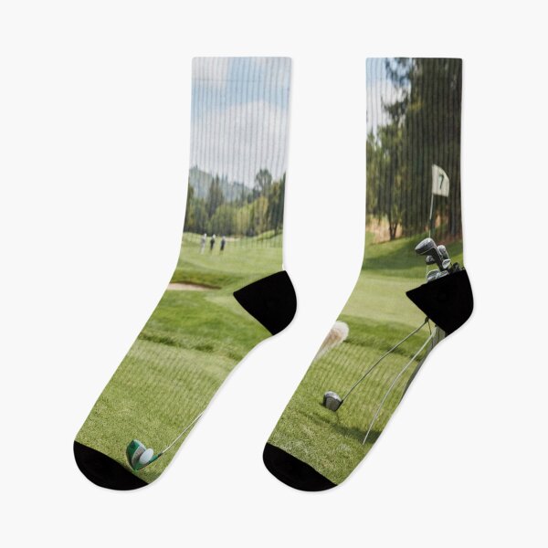 Item preview, Funny Golden Retriever Ready to Putt on Golf Course designed and sold by AfresStudio.