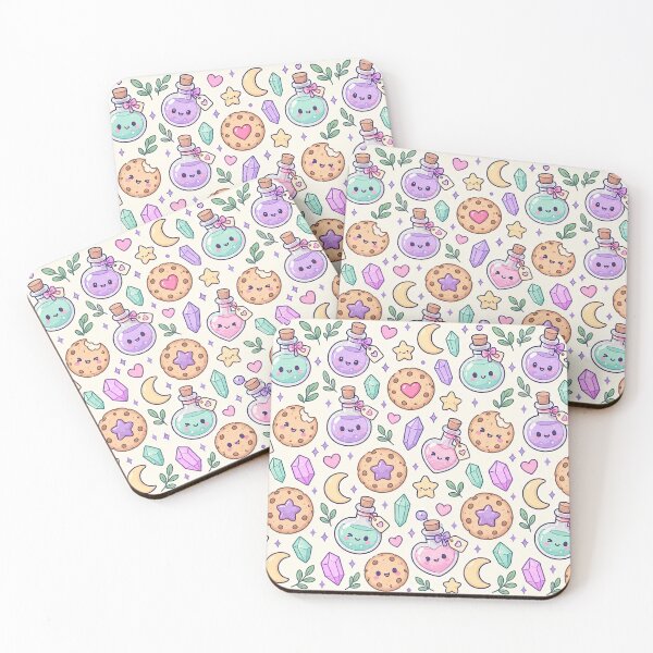 Item preview, Kawaii Potion Cookie Pattern designed and sold by Soft Berry Studio.
