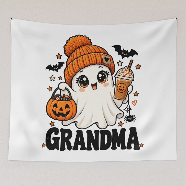 Item preview, Cute Halloween Grandma Ghost Pumpkin Costume designed and sold by will freed18.