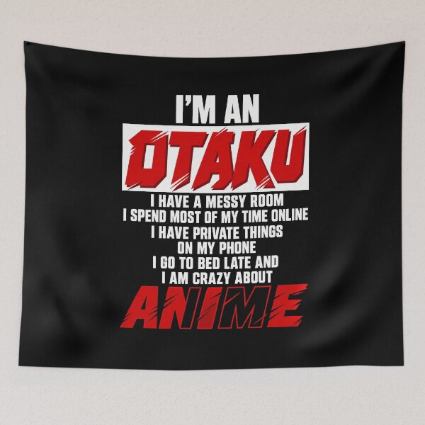 Item preview, Cita divertida sobre el estilo de vida de los amantes del anime y el otaku. Tipografía designed and sold by sidki-SDK.