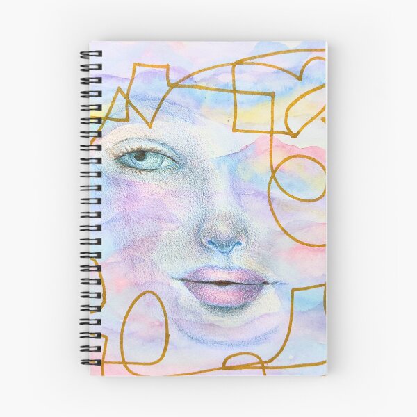 Item preview, Through the Golden Labyrinth, Surreal Woman Portrait designed and sold by ArithraStudio.