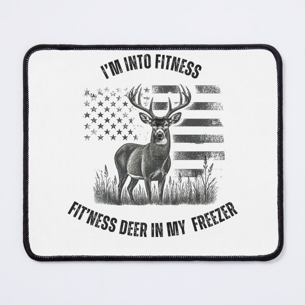 Item preview, I'm Into Fitness Fit'ness Deer In My Freezer Funny Hunting Fitness Gym T-Shirt designed and sold by Sparkofart07.