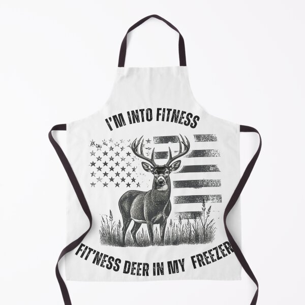 Item preview, I'm Into Fitness Fit'ness Deer In My Freezer Funny Hunting Fitness Gym T-Shirt designed and sold by Sparkofart07.