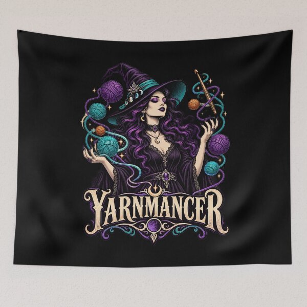 Item preview, Yarnmancer Gothic Witch Crochet designed and sold by Text2tee.