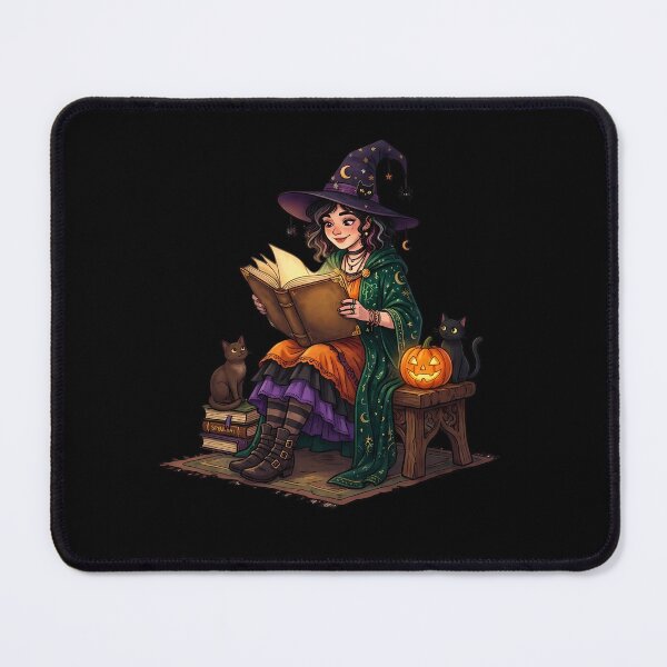 Item preview, Cozy Witch Reading Magical Book Halloween Bookworm designed and sold by Jacob Zubek.