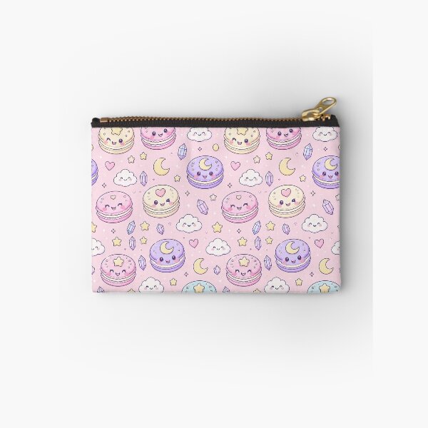 Item preview, Kawaii Moon Macaron Pattern designed and sold by Soft Berry Studio.