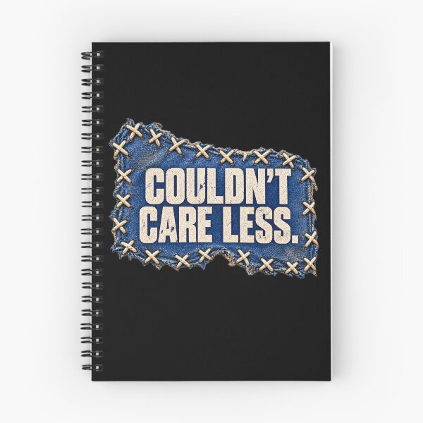 Item preview, Couldn’t Care Less – Stitched Denim Patch Streetwear designed and sold by Anyshca.