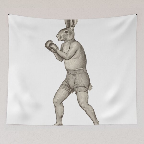 Item preview, Victorian Gentleman Boxing Rabbit Vintage Bare Knuckle Pugilist designed and sold by Martial-Art-23.