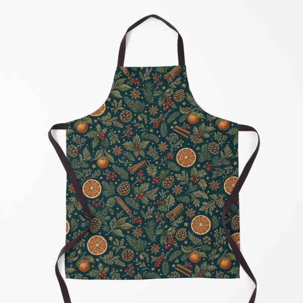 Item preview, Christmas Citrus Evergreen Botanical Pattern designed and sold by frumixart.