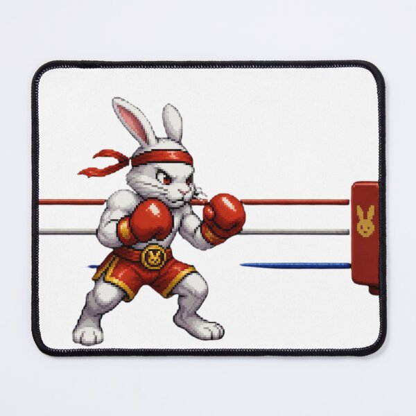 Item preview, Pixel Art Boxing Rabbit 8-Bit Arcade Video Game Fighter designed and sold by Martial-Art-23.