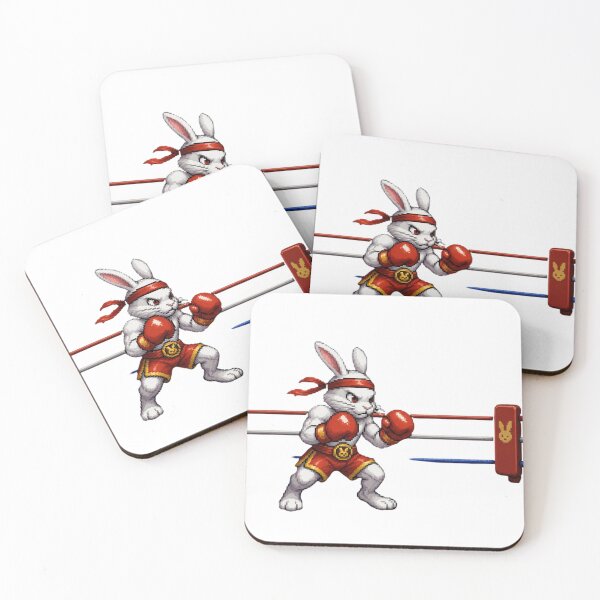 Item preview, Pixel Art Boxing Rabbit 8-Bit Arcade Video Game Fighter designed and sold by Martial-Art-23.