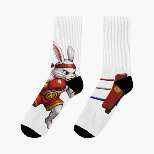 Item preview, Pixel Art Boxing Rabbit 8-Bit Arcade Video Game Fighter designed and sold by Martial-Art-23.